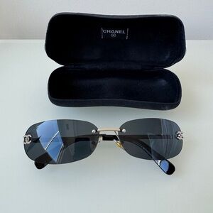 Chanel Rhinestone CC Sunglasses